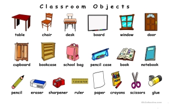 Classroom Objects - English ESL Worksheets for distance learning and  physical classrooms